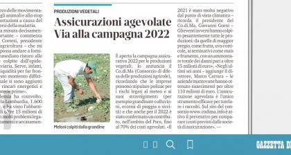 02/03/2022 Avvio Campagna Produzioni Vegetali 2022